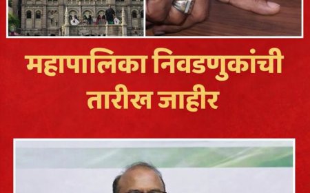 मुंबईसह राज्यात नगरपरिषद व महानगरपालिका निवडणुकांची मतमोजणी व मतदानाच्या तारखा जाहीर...