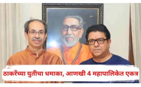 ठाकरेंच्या युतीचा धमाका, आणखी 4 महापालिकेत एकत्र, शिवसेना-मनसेची एकूण 8 जिल्ह्यात युती!